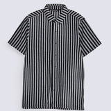 TEXTURED STRIPED BUTTON DOWN POLO