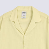 BOXY FIT RESORT COLLAR LINEN SHIRT