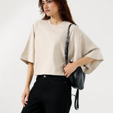 BOX FIT TEE WITH OVERSIZED ARMHOLE