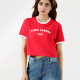 CROPPED GRAPHIC TEE