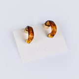 RESIN HOOP EARRINGS