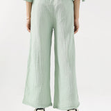 RIPPLE WIDE LEG TROUSERS