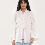 ALL OVER EMBROIDERED BUTTON DOWN SHIRT