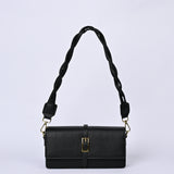TEXTURED HAND BAG WITH BUCKLE