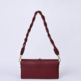 TEXTURED HAND BAG WITH BUCKLE