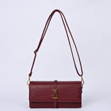 TEXTURED HAND BAG WITH BUCKLE