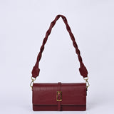 TEXTURED HAND BAG WITH BUCKLE