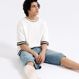 BOXY FIT TEXTURED TEE