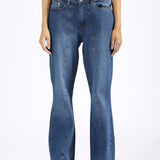PANELLED FLARED FIT DENIM