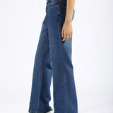 PANELLED FLARED FIT DENIM