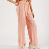 WIDE LEG TROUSERS WITH SLIT DETAIL