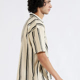 BAGGY FIT TEXTURED JOHNNY COLLAR POLO
