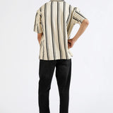 BAGGY FIT TEXTURED JOHNNY COLLAR POLO