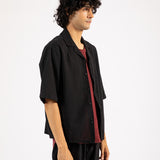 BOXY FIT RESORT COLLAR SHIRT