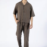 BOXY FIT RESORT COLLAR SHIRT