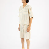 BOXY FIT RESORT COLLAR DOBBY SHIRT