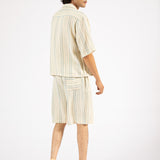 BOXY FIT RESORT COLLAR DOBBY SHIRT