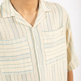 BOXY FIT RESORT COLLAR DOBBY SHIRT