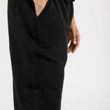 BAGGY FIT LINEN CARGO TROUSER
