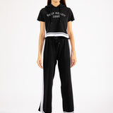 CROPPED HOODIE WITH CONTRASTING DETAIL