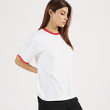 OVERSIZED CONTRAST TEE