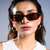 RECTANGULAR FRAME SUNGLASSES