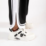 WIDE LEG TROUSERS WITH CONTRASTING DETAIL
