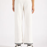 WIDE LEG TEXTURED KNIT TROUSERS