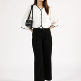 CONTRAST BUTTON DOWN TOP
