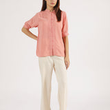 STITCH DETAIL BUTTON DOWN TOP