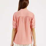 STITCH DETAIL BUTTON DOWN TOP