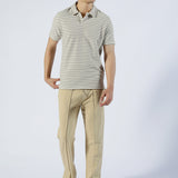 TEXTURED STRIPED POLO