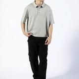 BOXY FIT TEXTUTRED POLO