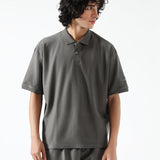 BAGGY FIT TEXTURED POLO