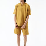 BAGGY FIT TEXTURED POLO