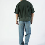 BOXY FIT CONTRAST PANEL TEE