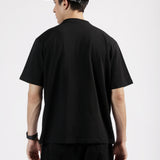 DROP SHOULDER EMBROIDERED TEE