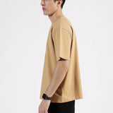 DROP SHOULDER EMBROIDERED TEE