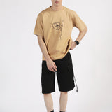 DROP SHOULDER EMBROIDERED TEE