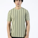 TEXTURED STRIPED TEE