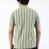 TEXTURED STRIPED TEE