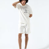 EMBROIDERED TEXTURED TEE
