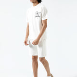 EMBROIDERED TEXTURED TEE