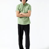 MANDARIN COLLAR SHIRT