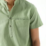 MANDARIN COLLAR SHIRT