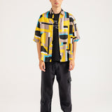 BAGGY FIT RESORT COLLAR PRINTED SHIRT
