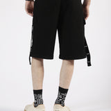 BAGGY FIT CARGO DENIM SHORT