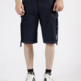 BAGGY FIT CARGO DENIM SHORT