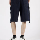 BAGGY FIT CARGO DENIM SHORT