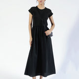 RIBBED TOP DRESS